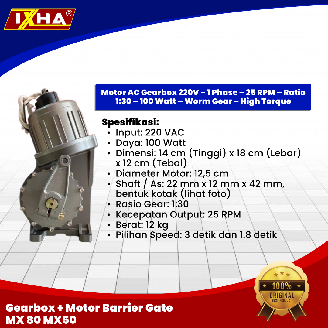 gearbox + motor barrier gate mx 80 mx50 1